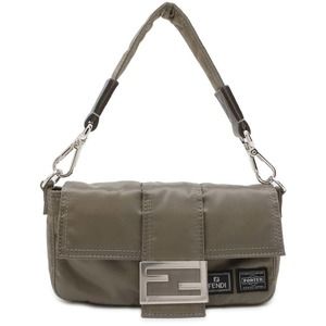 Fendi Body Bag Bucket Mini Porter Nylon Shoulder Bag